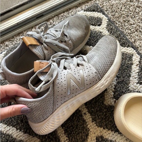 New Balance Light Gray Sneakers worn - Picture 1 of 5